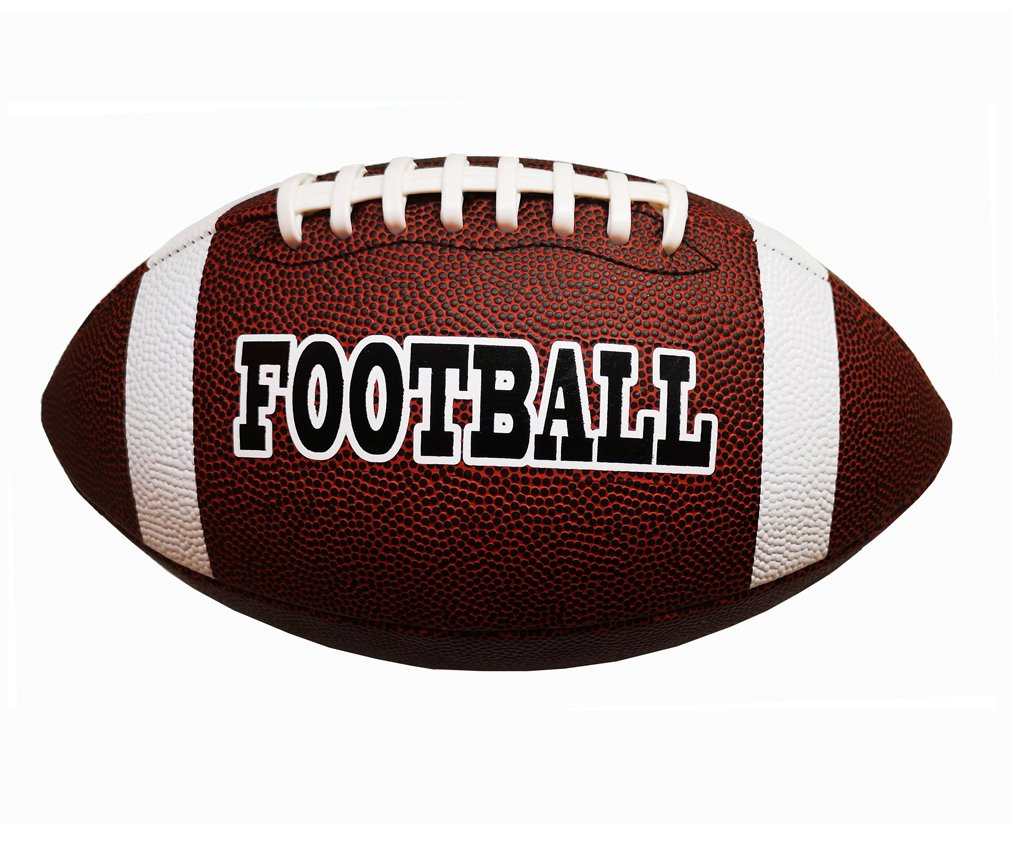 Printed Full Size Game PU Leather Rugby Ball American Football