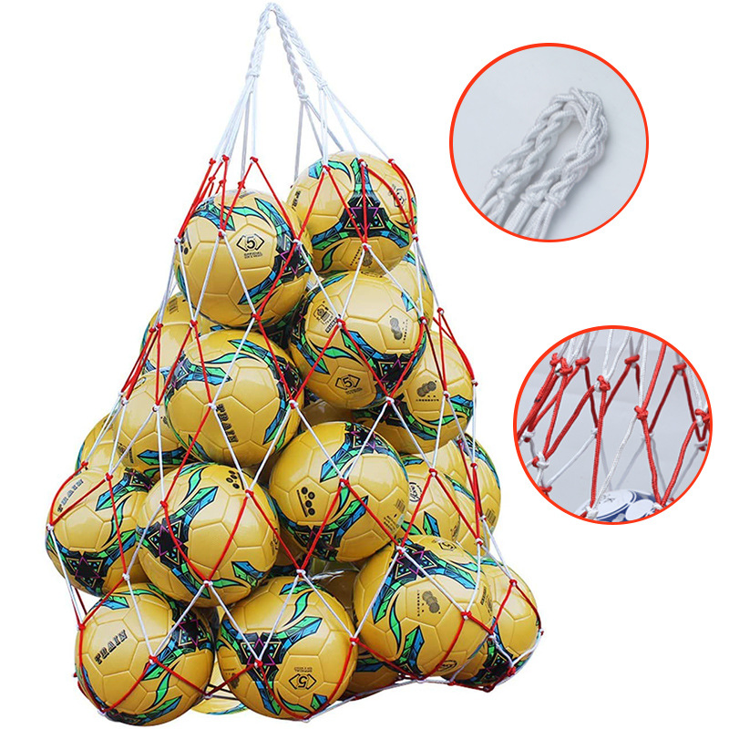 Wholesale Sports Ball Carrier Bag, 1.2m Polypropylene Net Bags for Kids Carrying Football, Basketball, Volleyball Soccer