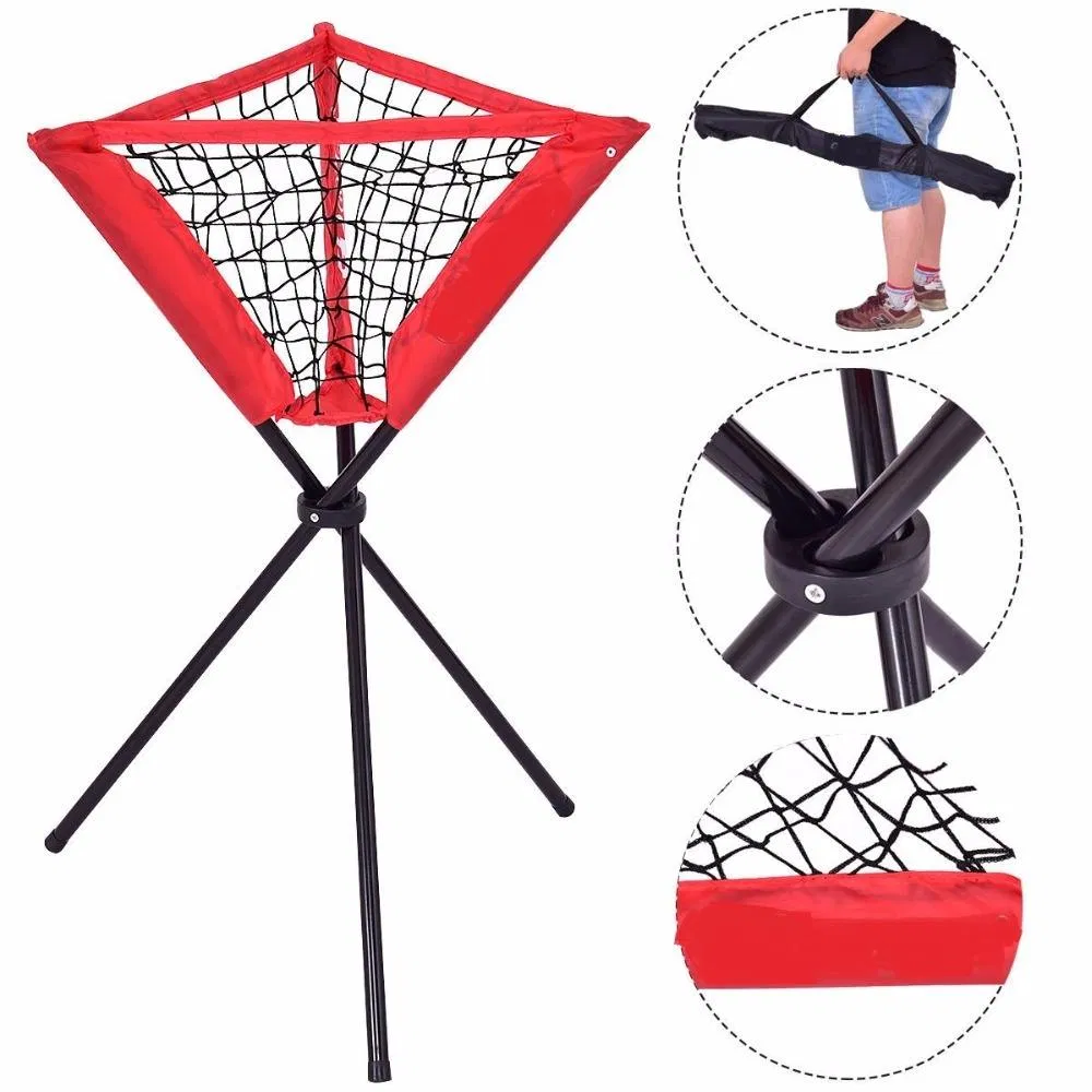 Premium Baseball Batting Practice Set with Storage Caddy for Hitting Drills