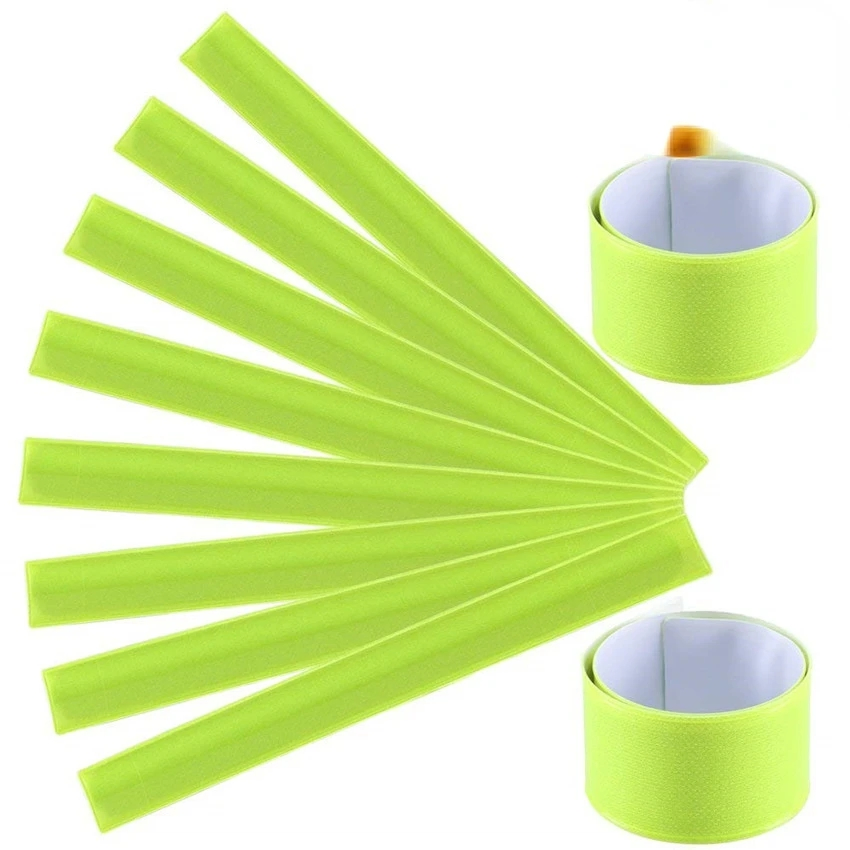 Wristband Reflective Slap Band for Sports Safety Running Multi-Color Bracelet Strap