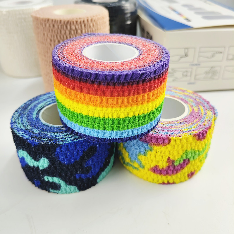 Sports Safety Finger Grip Tape Eab Bandage Adhesive Stretch Athletic Thumb Sport Tape with Light Bandage