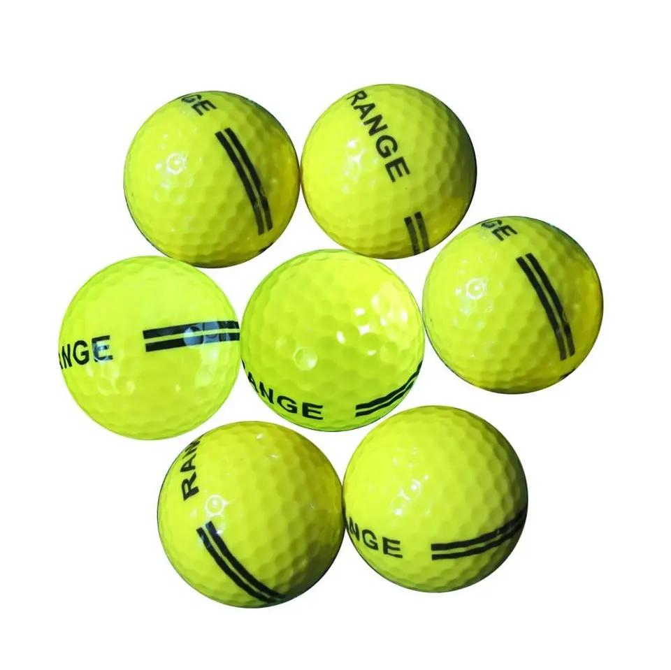 Factory Direct Sale 2 Piece Driving Range Golf Balls Surlyn Golf Balls Practice Golf Balls Bulk Packing