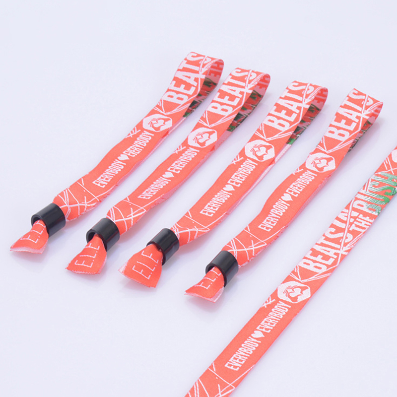 Custom Logo Eco-Friendly Polyester Sublimation Printed Sport Wristband for Promotional Use