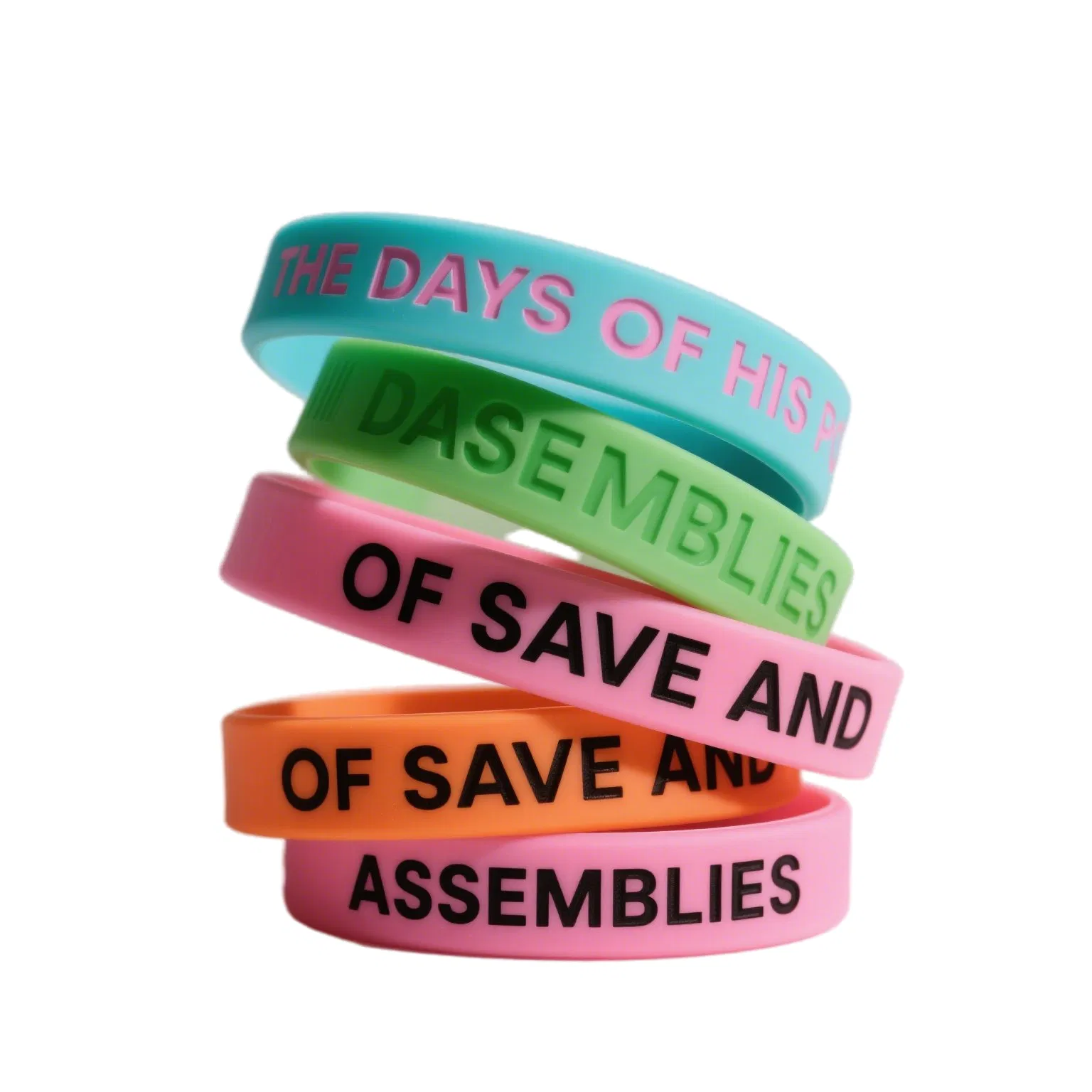 Custom Personalized Activity Design of Rubber Silicone Waterproof Enterprise Brand Logo High Quality Sports and Leisure Wristband