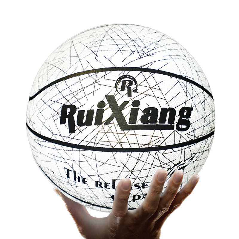 High Visibility Reflective PU Basketball for Training and Play