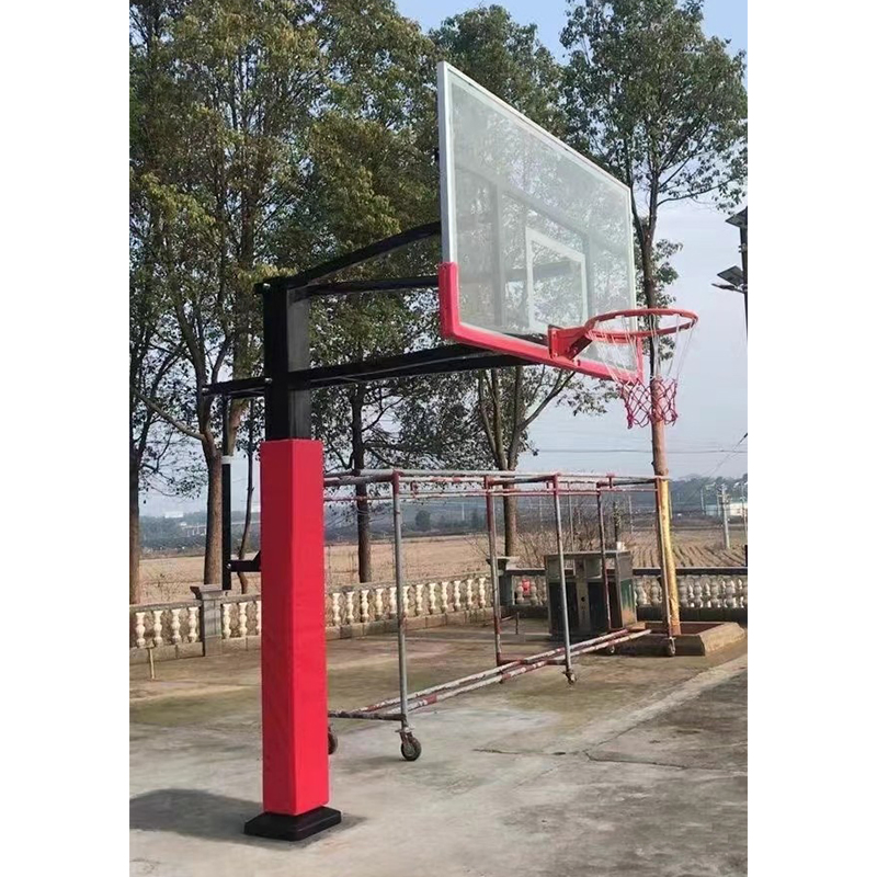 72 Inch Tempered Glass in Ground Height Adjust Basketball Hoop Goal