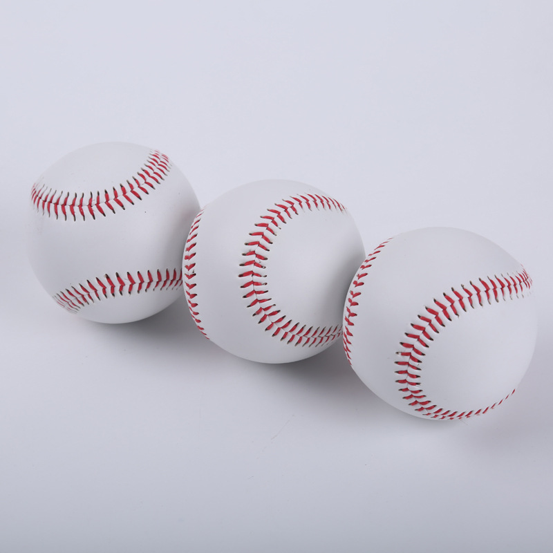 9-Inch Hard Training Baseball: Leather Hand-Stitched Softball for Students and Practice