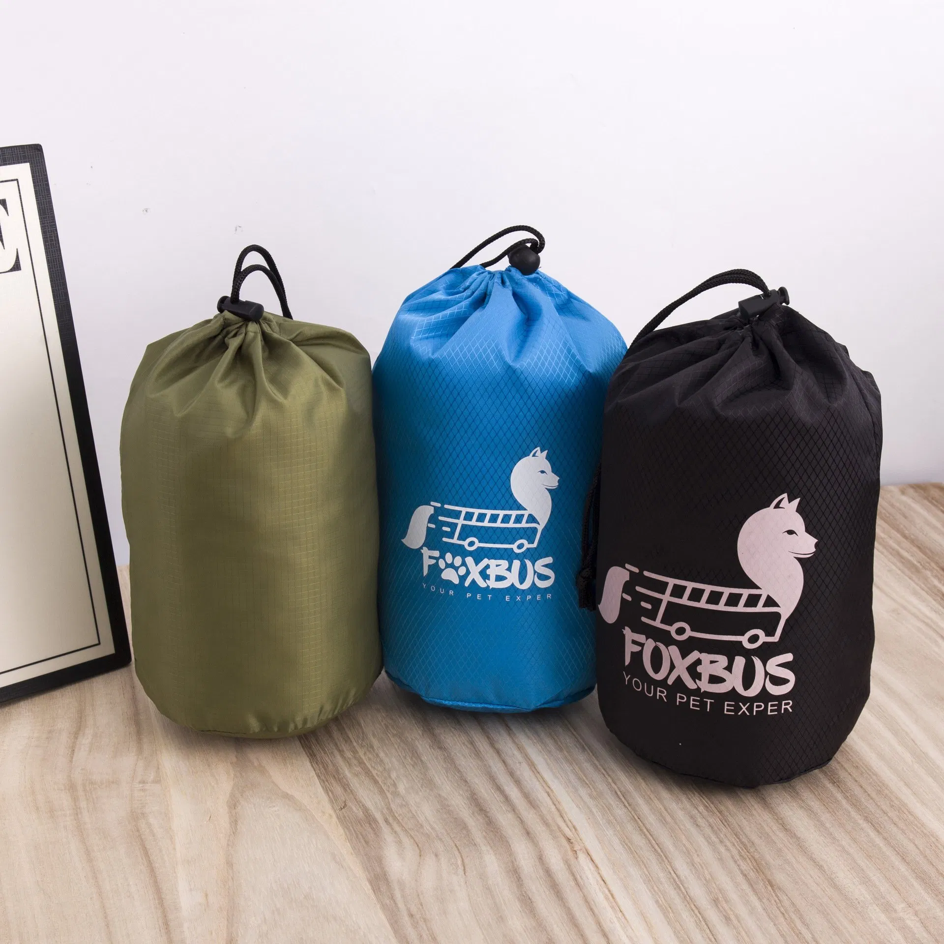 Tarpaulin Plaid Polyester Bundle Pocket Nylon Drawstring Bag Sun Protection Clothing Storage Bag