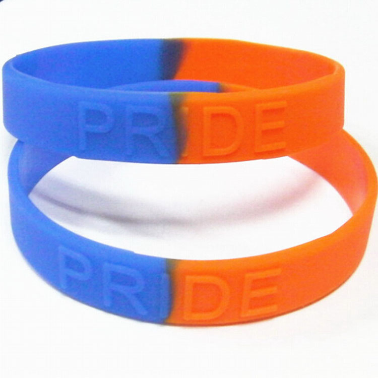 Factory Price Custom School Sport Silicone Bracelets Corporate Activity Souvenir Gift Colorful Silicone Wrist Band Promotional Products Rubber Hand Band