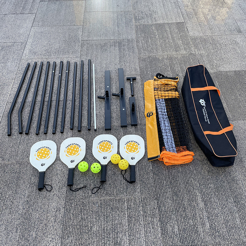 Custom Wholesale Outdoor Pickleball Net with Pickleball Bag 22 Feet Long Net with Portable Pickleball Balls Set