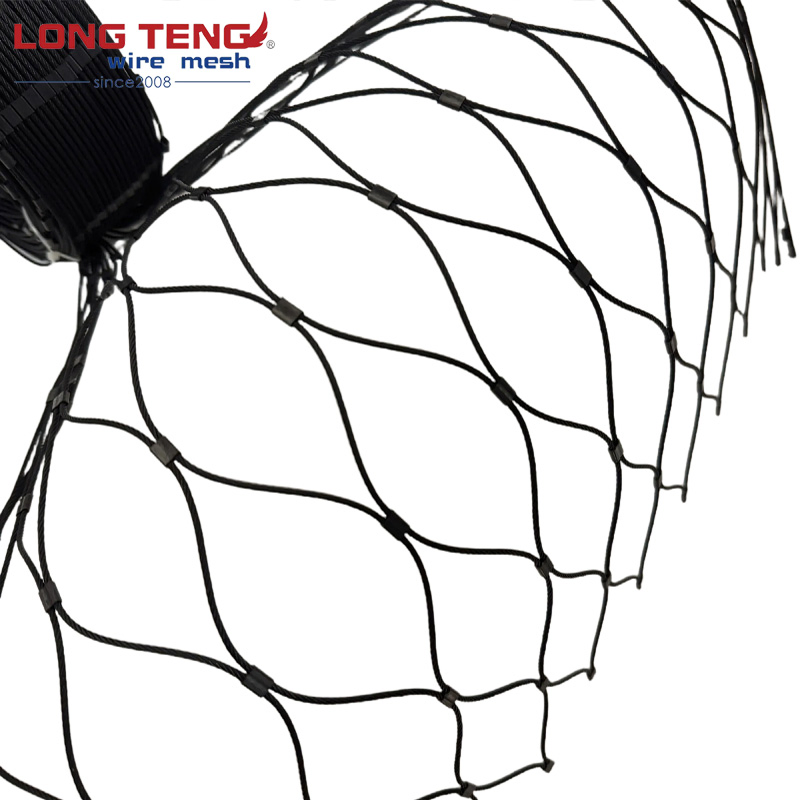Stainless Steel Wire Cable Rope Mesh Multipurpose Garden Fence Animal Cage Net High-Altitude Anti-Fall Net Ball Protection Nets