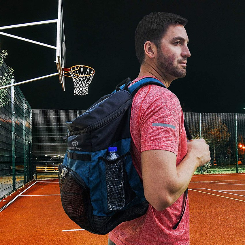 Basketball Backpack with Ball Compartment Sports Equipment Bag for Soccer Ball School Team – 2 Bottle Pockets Includes Laundry or Shoe Sport Bag