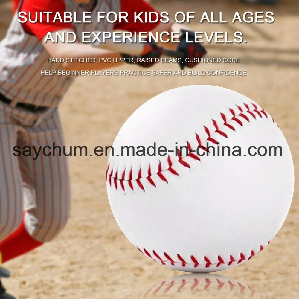 Custom Logo 9# Handmade Baseballs PVC&PU Upper Hard&Soft Baseball Balls