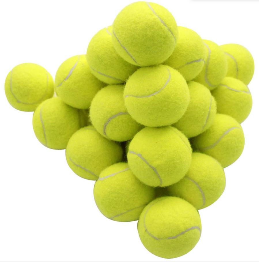 Premium Durable Pressureless Wool Tennis Balls Sports Training Entertainment Rubber