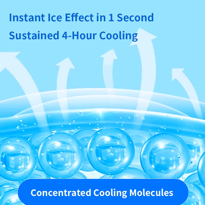 OEM Customized Hydrogel Cooling Gel Head Wrap Headband with Mint for Sports Heat Relief Adjustable Patch Pad Sweatband