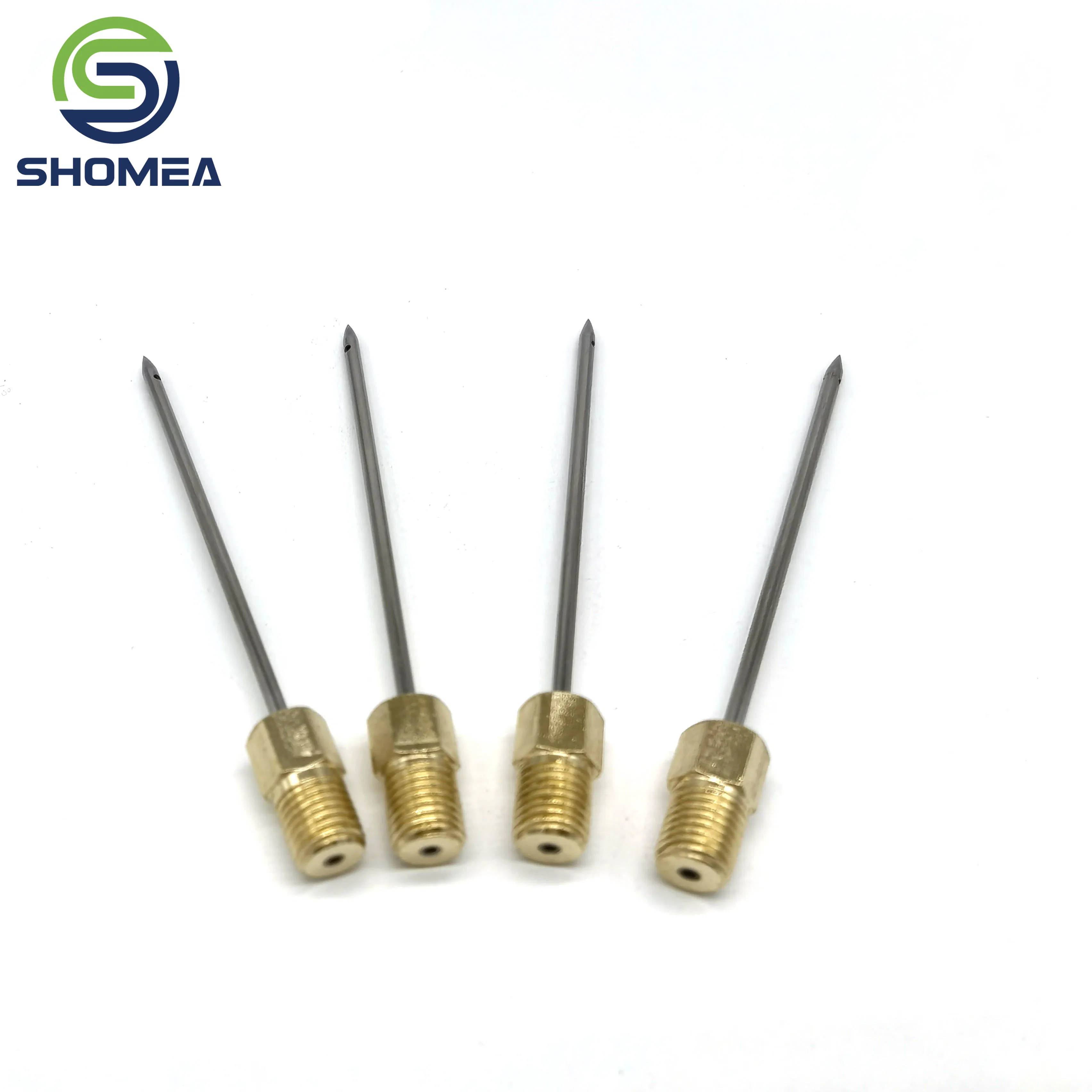 Shomea Customized Stainless Steel Air Pump Needle for Balls with Brass Base