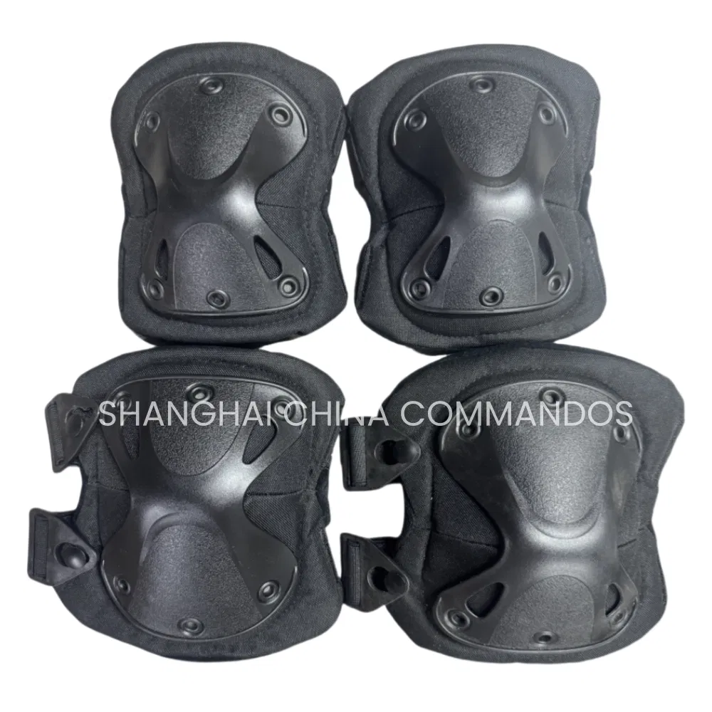 Protective Tactical Gear Sports/Training Protection Forces Security Guard Elbow Black Knee Pads