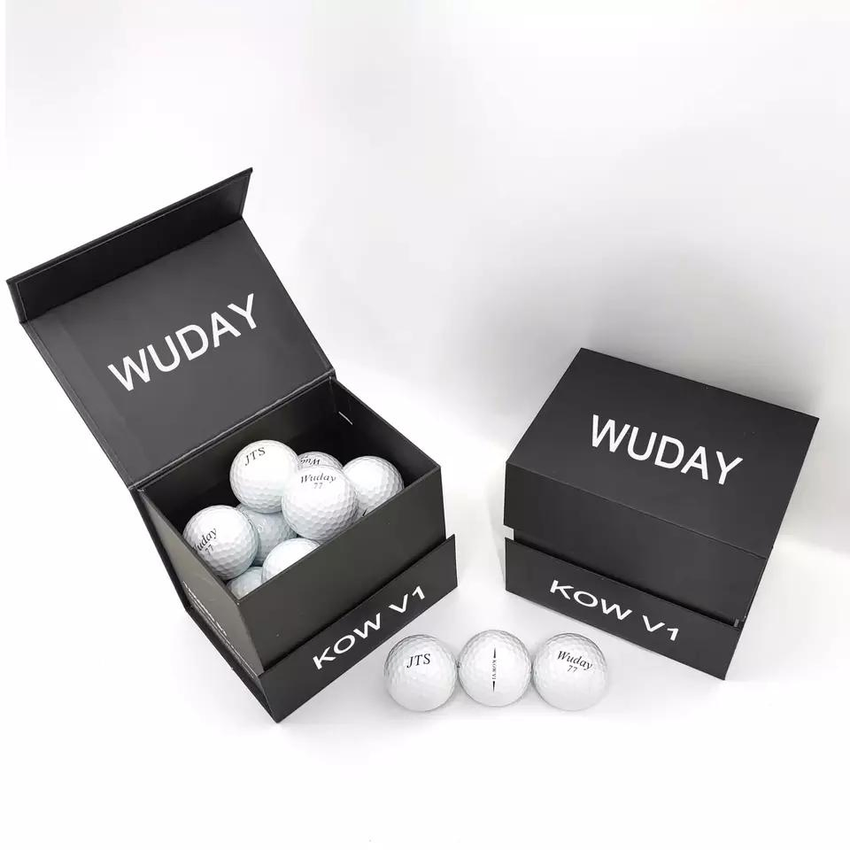 OEM 2 3 4 Piece Golf Balls Custom Logo Printing Soft Distant Tour Surlyn Urethane Golf Balls with Golf Gift Box
