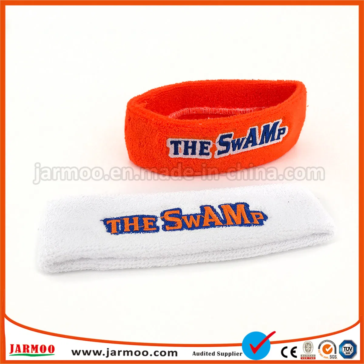 Customized Cotton Embroidery Headband for Sports Event