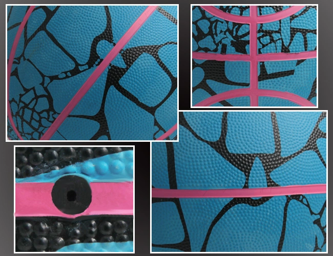 Factory Customized Size 1-6 Rubber Basketball