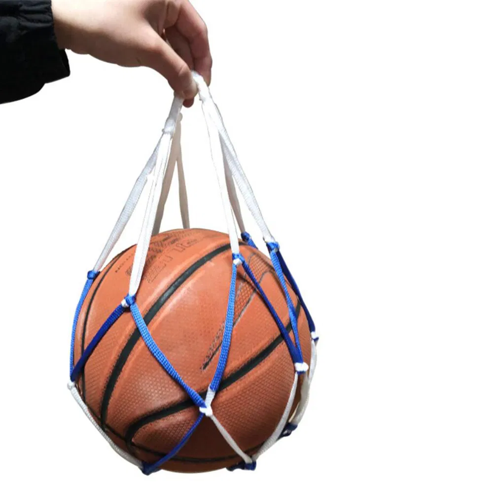 Single Ball Carrier Football Accessories Basketball Nylon Mesh Net Bag Wyz12991