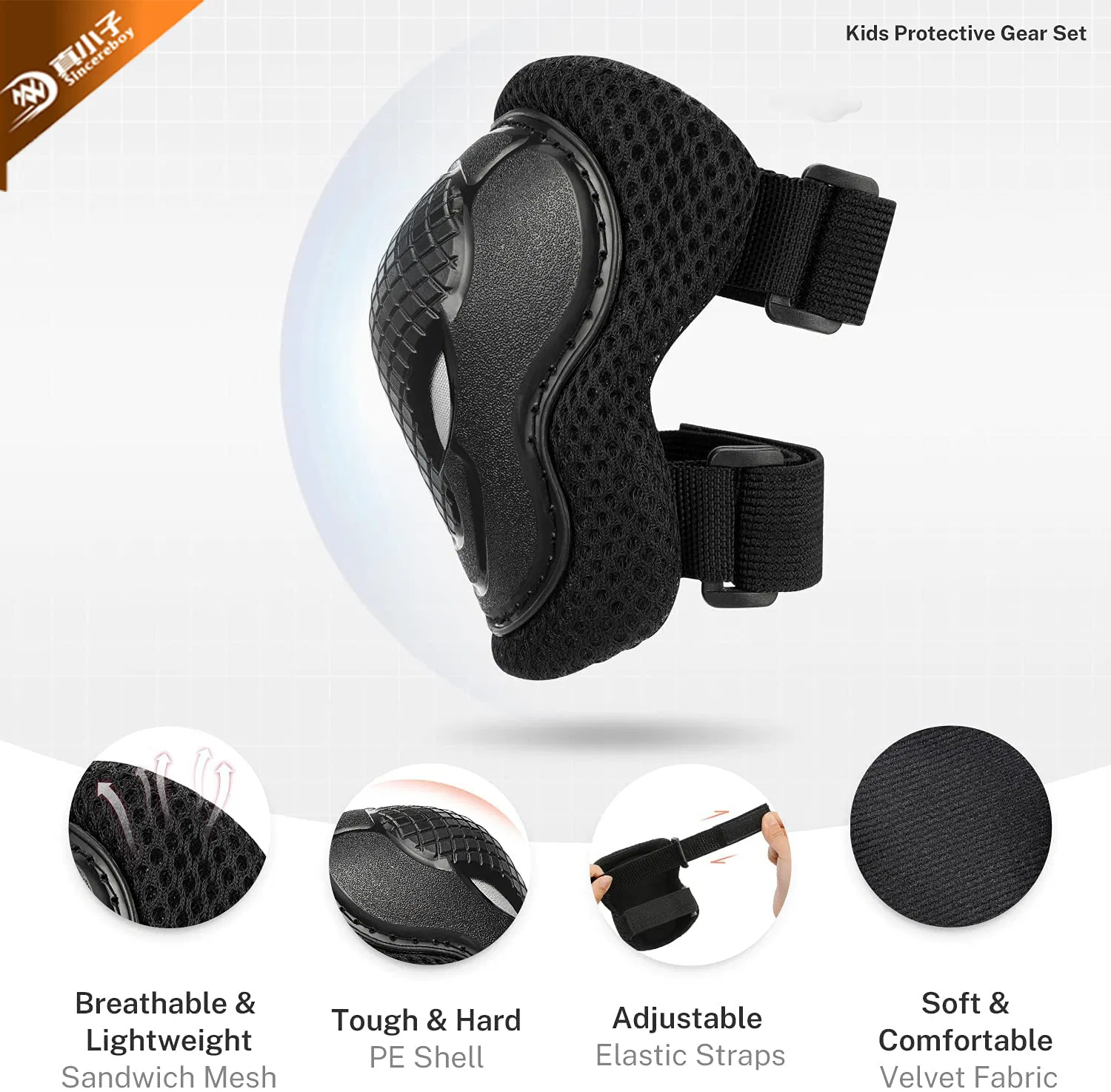 Wholesale Skating Sport Cycling Roller Skating Kids Knee Elbow Wrist Protective Pad