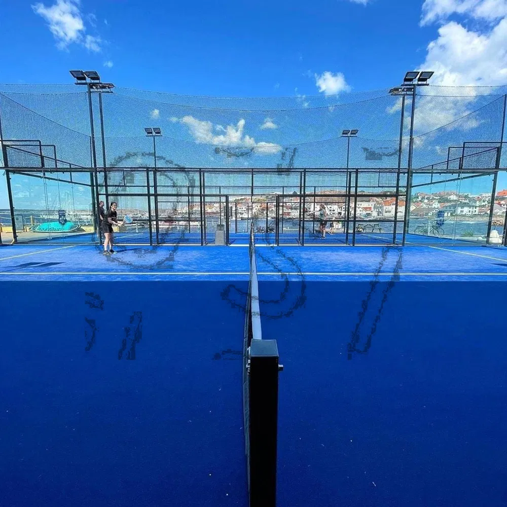 Osi China Manufacturer Paddle Tennis Court Field Classic Panoramic Padel Tennis Court 100*100*3mm Column Padel Court Installation Team Available