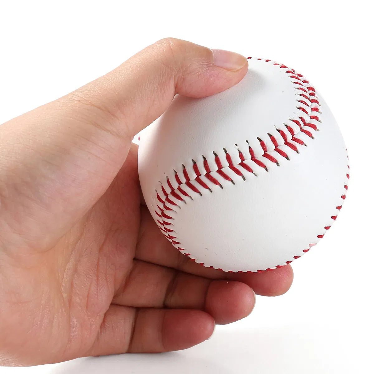 9-Inch Hard Training Baseball: Leather Hand-Stitched Softball for Students and Practice