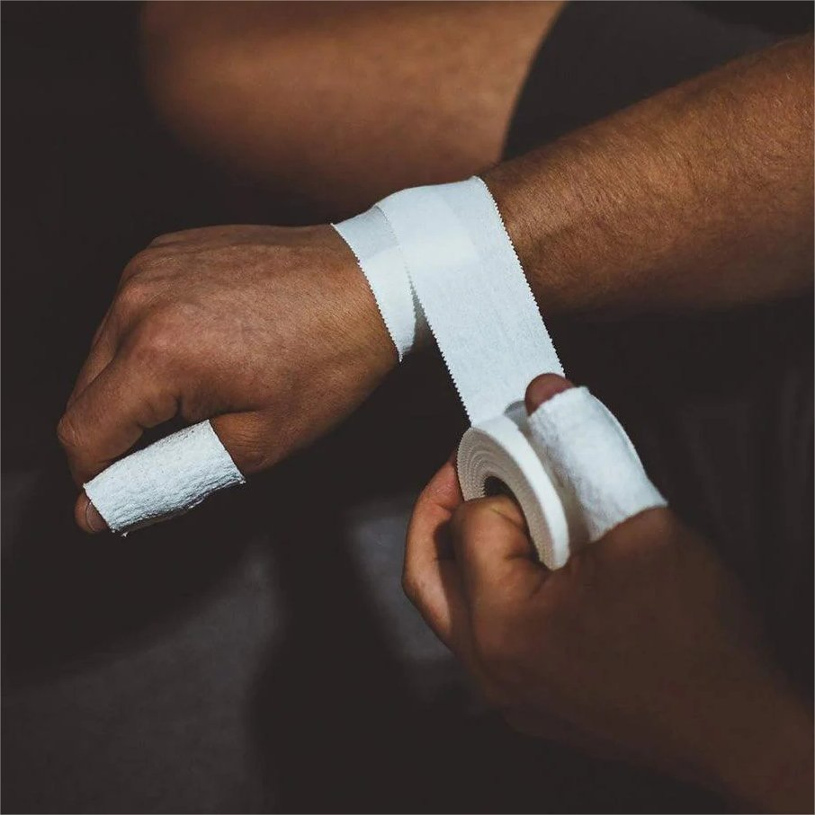Sports Safety Finger Grip Tape Eab Bandage Adhesive Stretch Athletic Thumb Sport Tape with Light Bandage