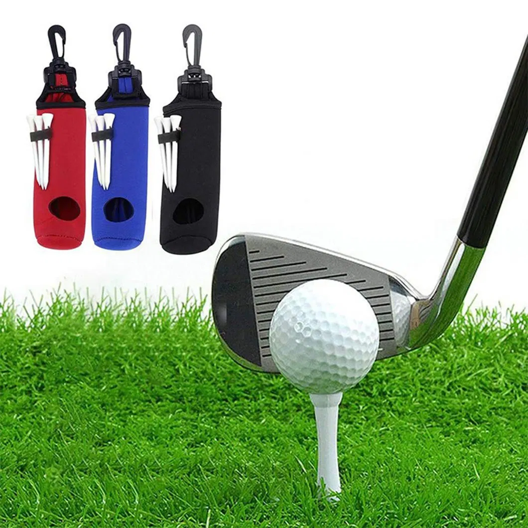Neoprene Golf Accessories Golf Ball Carrier Pouch Personalized Sublimation Custom 3 Golf Ball Bag