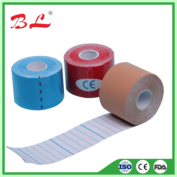 Wholesale Colored Sports Self Cohesive Bandage Hook Grips Elastic Thumb Weightlifting Tape -F