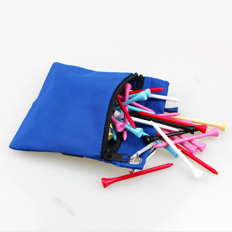 Golf Pouch Bag with Carabiner Golf Tees Holder and Ball Organizer Wbb13255
