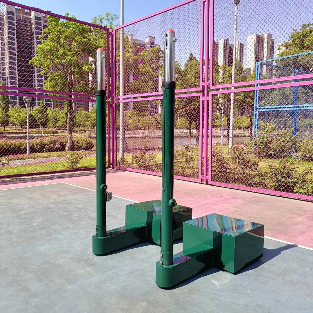 Height Adjustable and Movable Volleyball Poles
