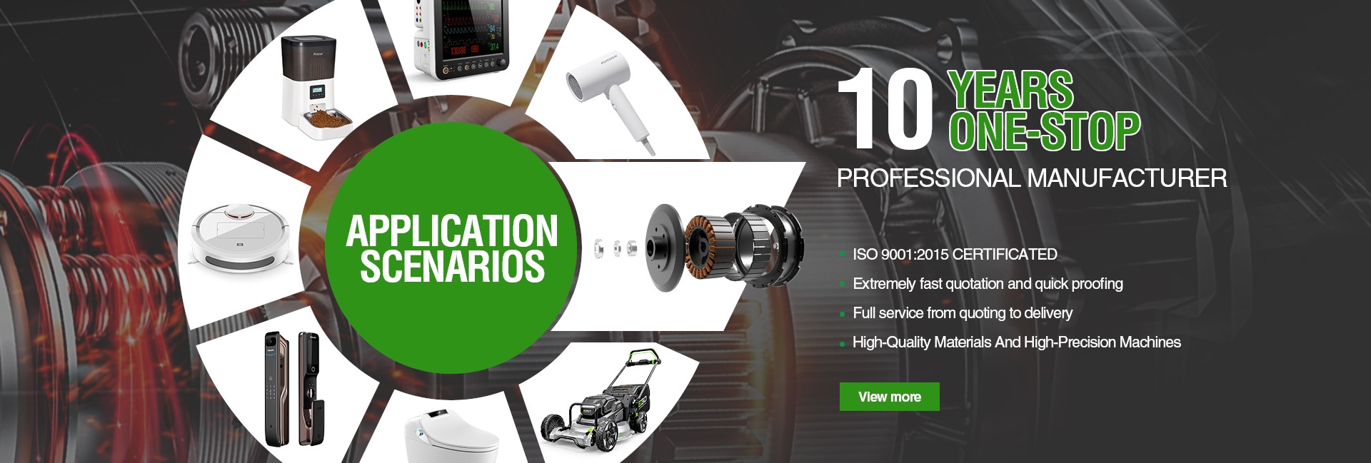 Consumer electronics and personal care device micro drive motors