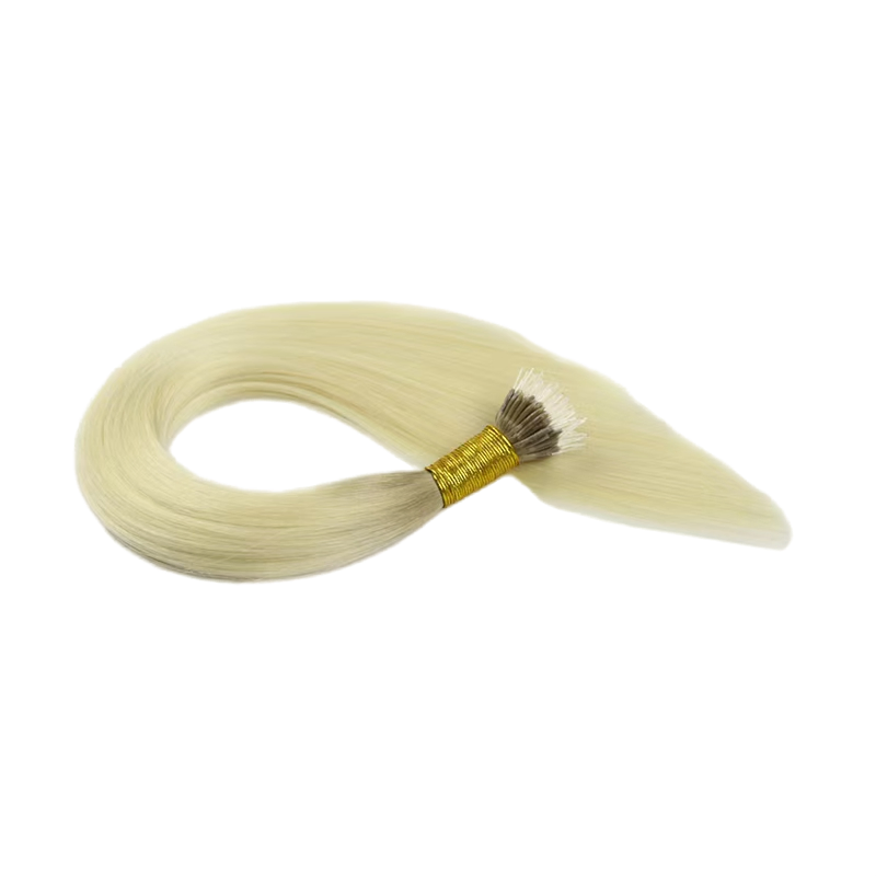 Silky Straight Russian Hair Extensions with Cuticle Alignment I-Tip Human Hair Extensions for Women