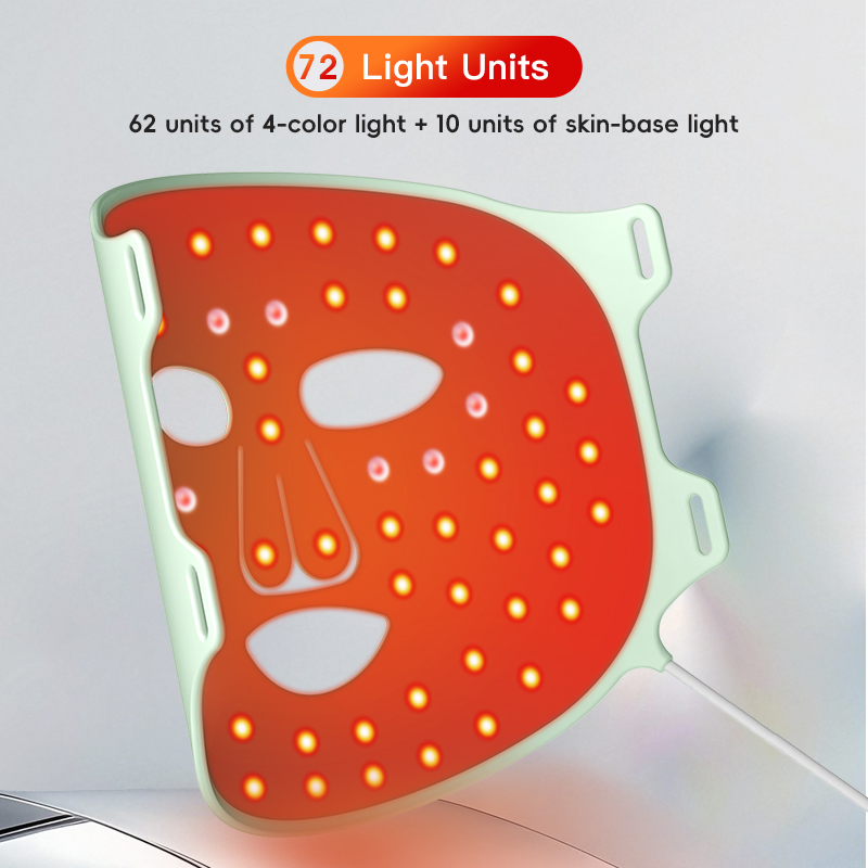 2026 High-Quality Silicone Mask LED Facial Mask Infrared Light Salon Equipment Red Light Therapy Beauty Mask for Skincare&Acne for Sales