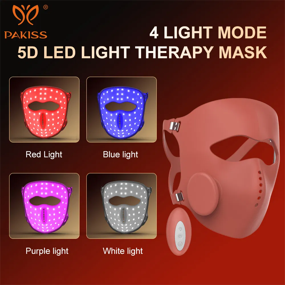 Pakiss Custom OEM ODM LED Facial Mask for Skin Care Enthusiasts