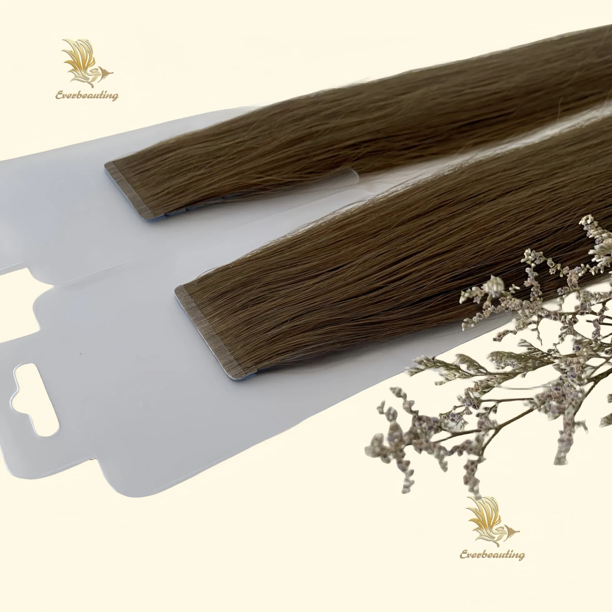 Premium Invisible Virgin Human Hair Curly Tape Extensions for Volume