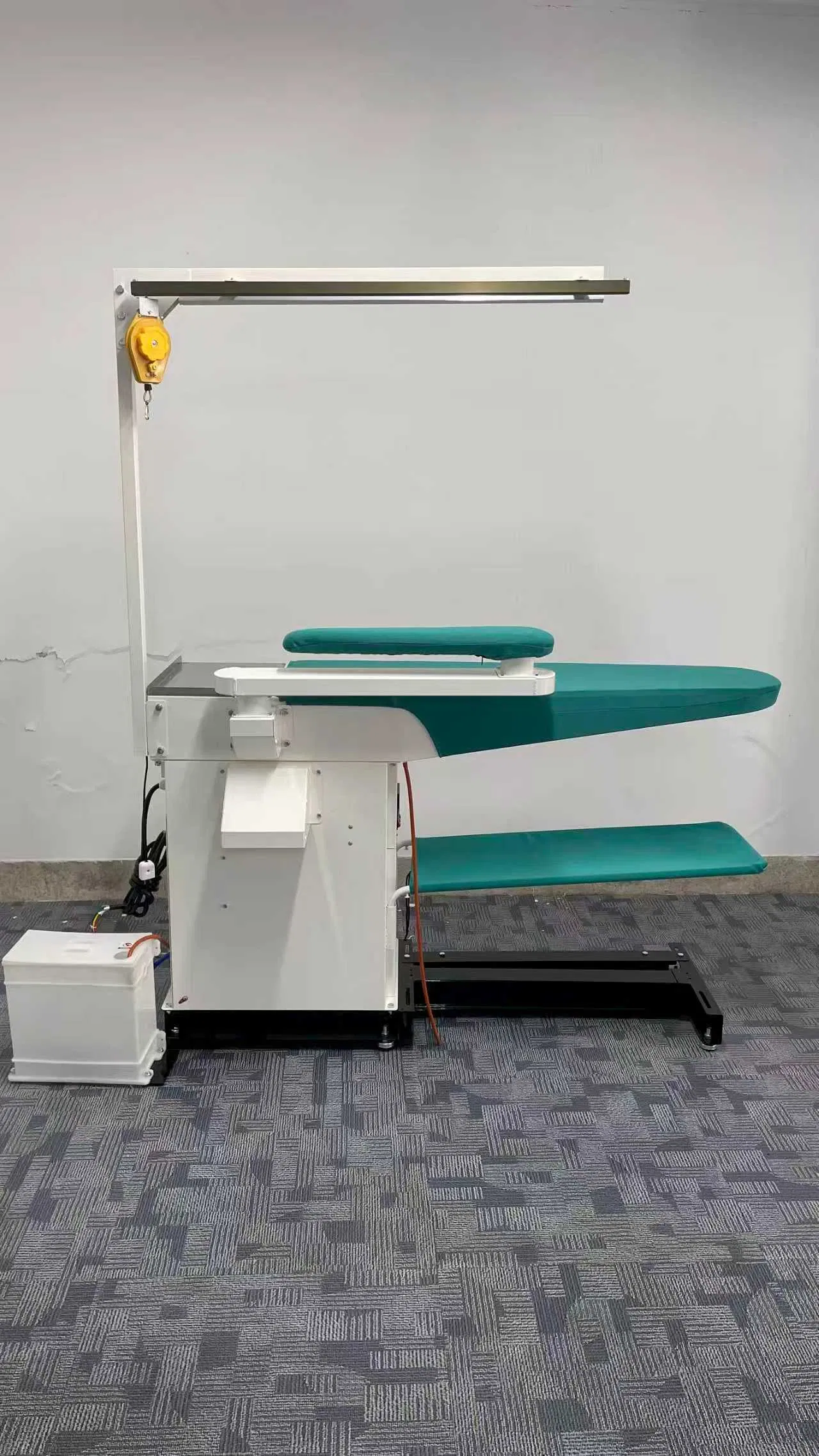 Multi-Functional Bridge-Style Ironing Machine with Steam Box Suitable for Garment Production