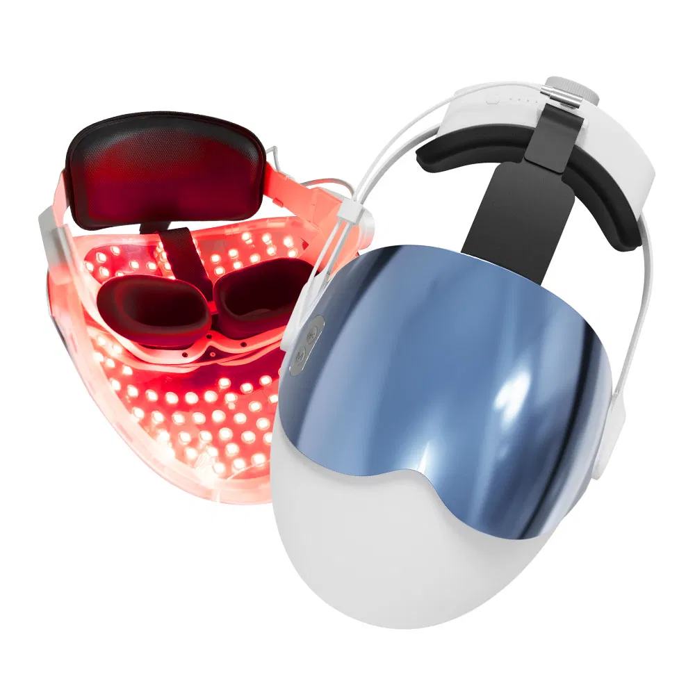New Arrival 3D Silicone LED Facial Mask Wireless LED Facial Mask Photon Therapy Red/Infrared Light Handheld Home Use Skincare Acne Treatment