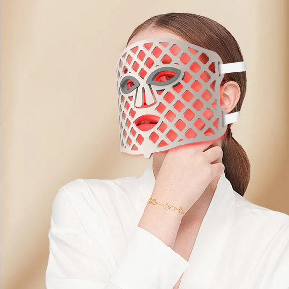 Professional LED Phototherapy Beauty Face Mask 3 Colors Skin Face Mask SPA Skincare LED Face Light Therapy Mask for Home Use with OEM Service