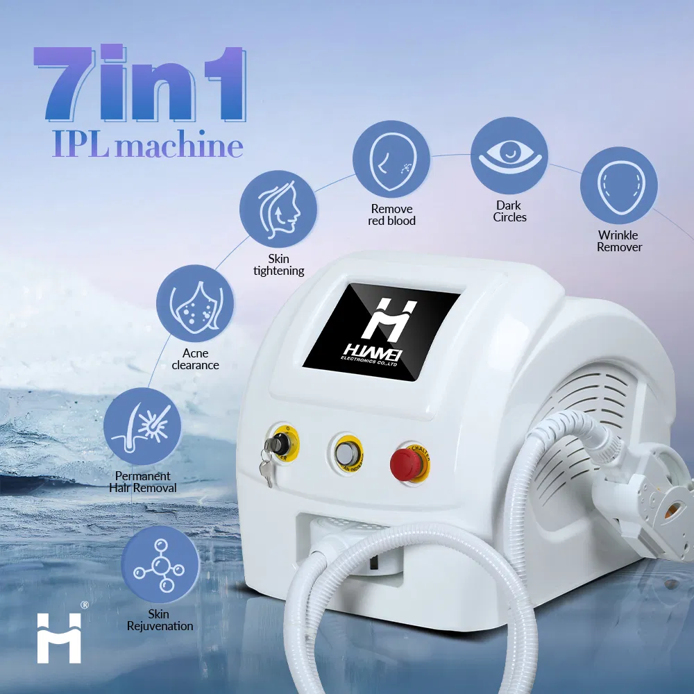 Huamei Professional IPL Skin Rejuvenation Beauty Equipment E-Light Dpl Opt IPL Spot Wrinkle Hair Removal IPL Machine