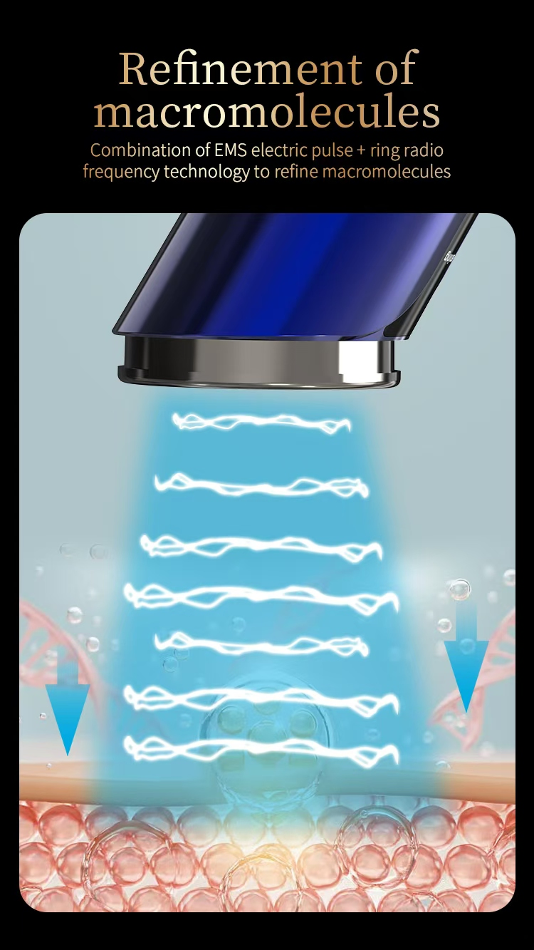 6 in 1 Microcurrent Skin Tightening Facial Device Firming RF Lifting Wrinkle Removal Facial Beauty Machine