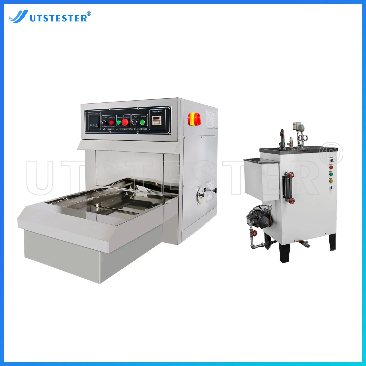 Lab Mini Fabric Sample Stenter Machine Textile Finishing Dryer Stenter with Steamer Generator
