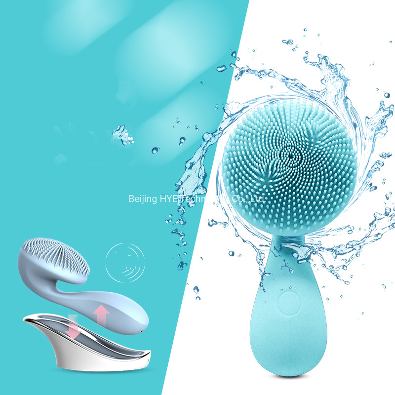 Magnetic Base Charging Skin Cleaning Facial Cleaner Brush Ultrasonic Face Brush with OEM Service