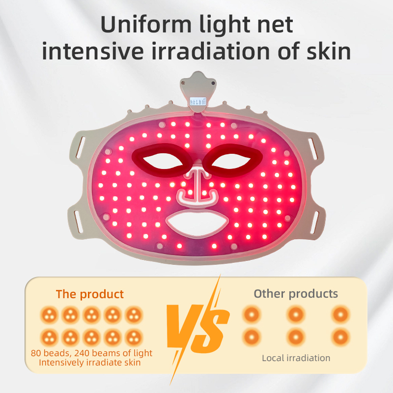 Illuminate Your Beauty with 7 - Color, 630nm Portable LED Silicone Mask: Unleash The Power of Phototherapy!
