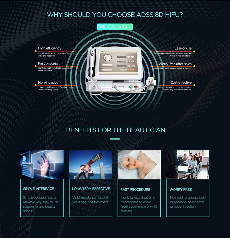 Face Lift Hifu Ultrasonic Machine Fg660d+ ADSS Grupo Skin Lifting