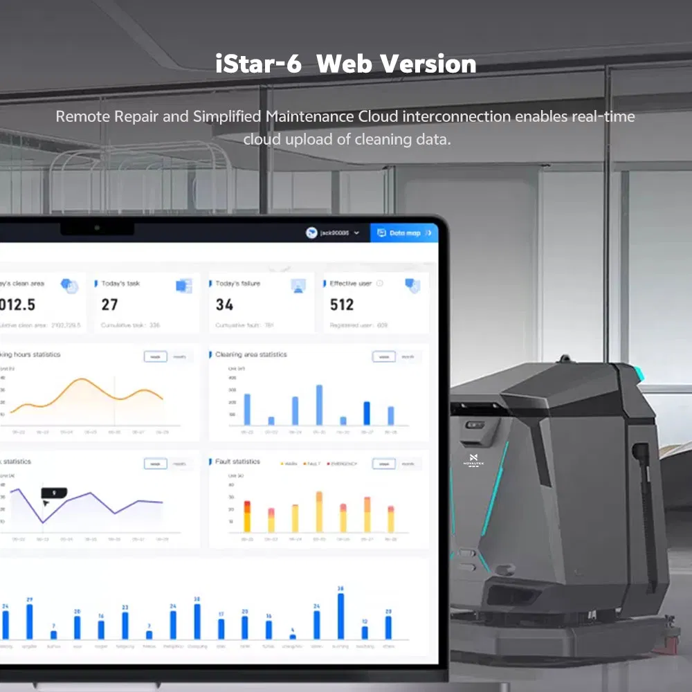 New Arrival Commercial Cleaning Robot Intelligent Automatic Navigation Smart Floor Cleaning Vacuum Cleaner