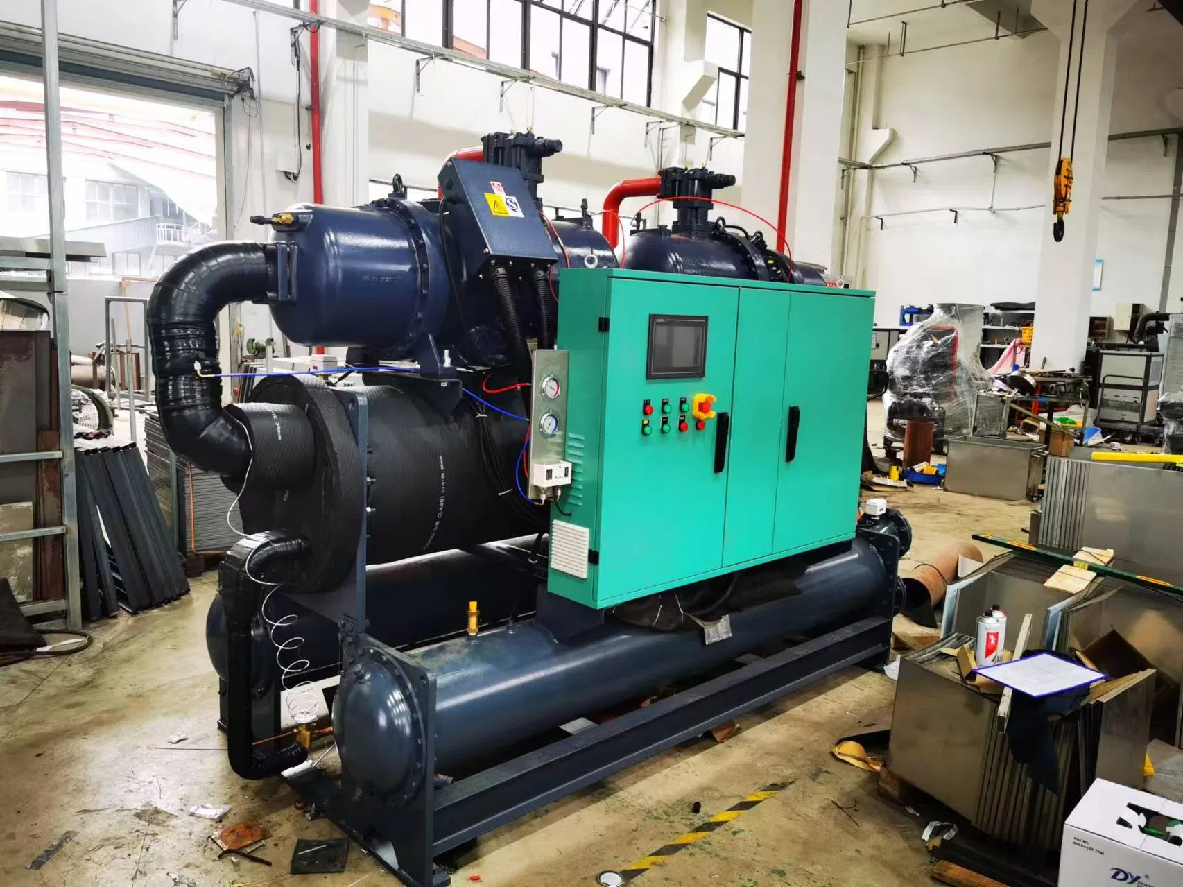 Food Processing Industrial Refrigeration-Equipment Industrial Process Cryotherapy 380V460V 50Hz 60Hz Screw Industrial-Chiller Machine Unit