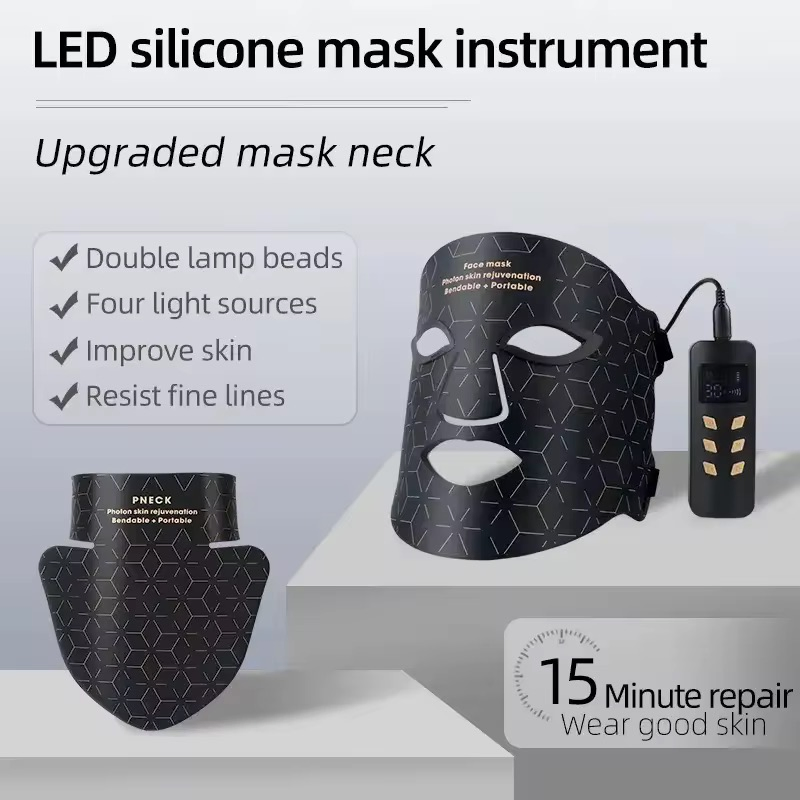 Wholesale Wireless LED Beauty Face Mask Infrared Home Use LED Mask Light Therapy LED Facial Masks